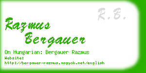 razmus bergauer business card